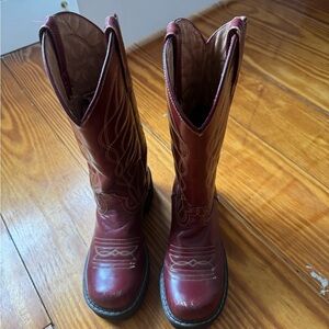 John Fluevog Red Rockability Boots